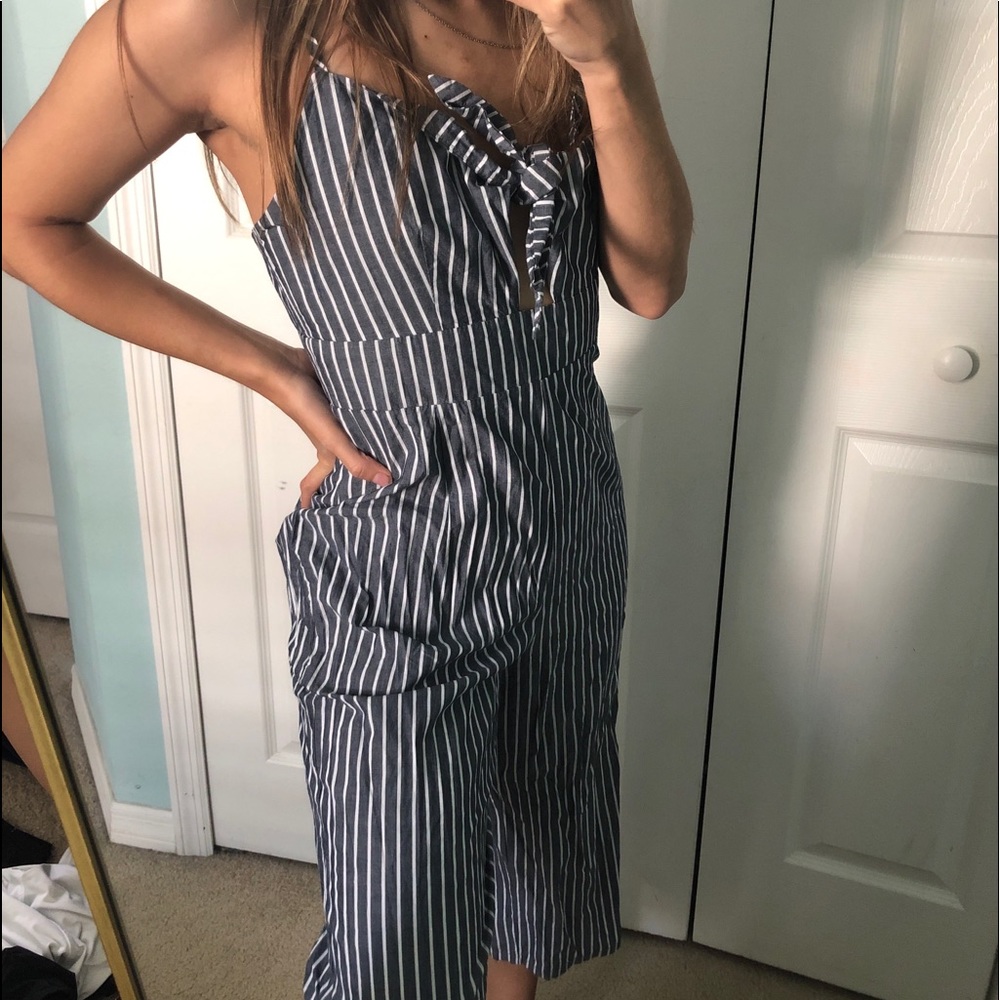 Striped romper
